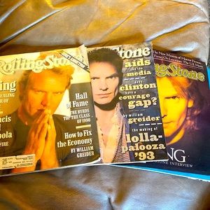 3 issues Sting cover of Rolling Stone